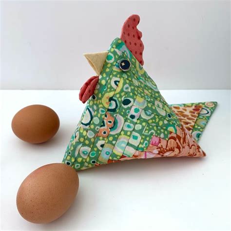 Chicken Sewing Pattern Patchwork Chicken Pattern Triangular Etsy