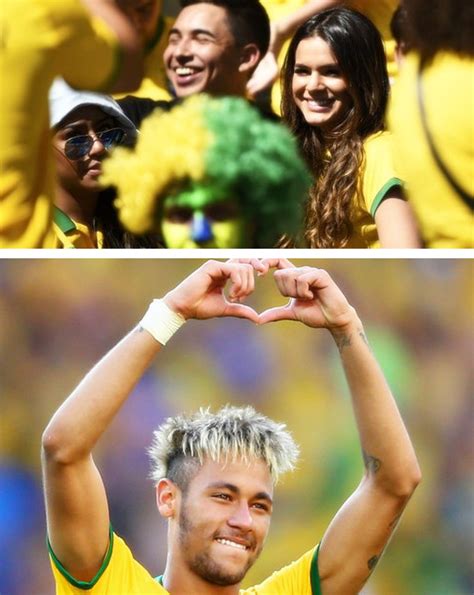 Neymar Dedicates The Goal To His Girlfriend Bruna Neymar E Bruna