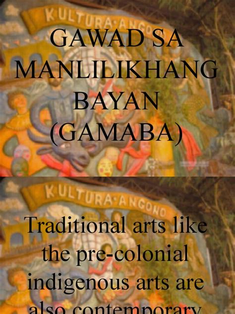 Gamaba Pdf Folk Art Philippines