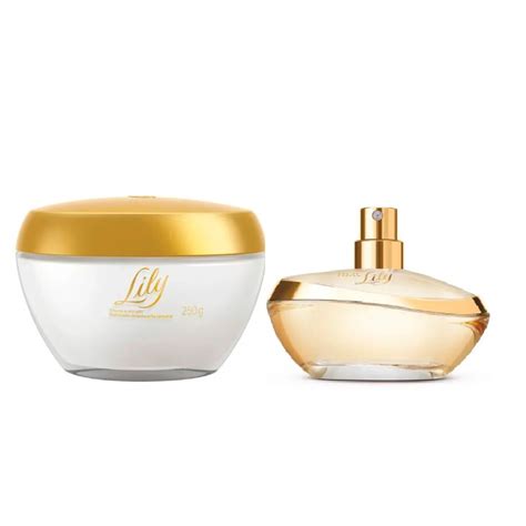 Kit Lily 30 Ml Au De Parfum Creme Acetinado Hidratante Desodorante