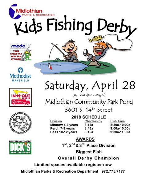 Kids Fishing Derby Midlothian Tx Official Website