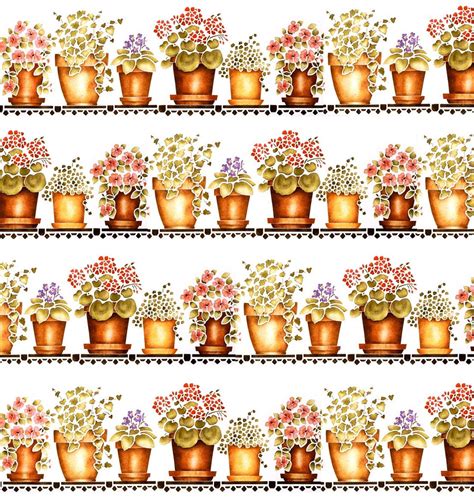 39 Flower Pots Stencil Design Yowler And Shepps Stencils