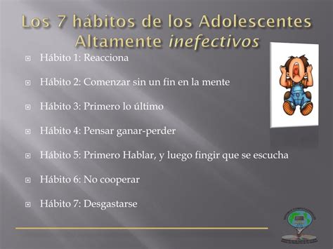 PPT LOS 7 HÁBITOS DE LOS ADOLESCENTES ALTAMENTE EFECTIVOS SEAN