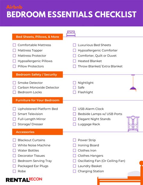 Bedroom Essentials Checklist | Psoriasisguru.com