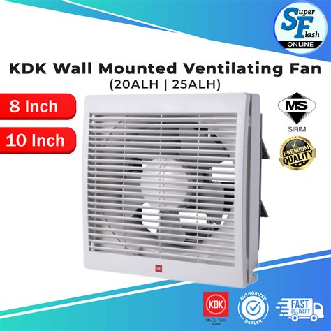 KDK 20ALH 8 25ALH 10 Wall Mounted Ventilating Fan Exhaust Fan