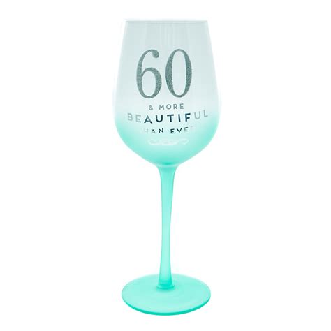 Buy 60th Birthday Wine Glass More Beautiful Than Ever For Gbp 4 99 Card Factory Uk