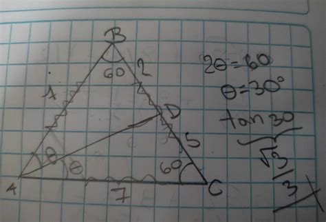 2 Del gráfico calcular tane si el triángulo ABC es equilátero B A