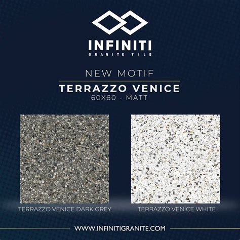 Jual Granite Lantai X Terrazzo Venice Dark Grey N White Infiniti