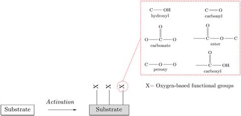 A Schematic Of Activation Of Oxygen Based Functional Groups Download