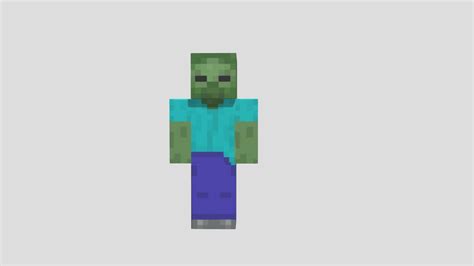 Minecraft Zombie Download Free 3d Model By Timmy Timislav845455
