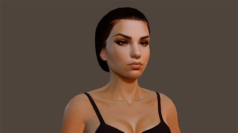 3d Model Low Poly 3d Female Model Vr Ar Low Poly Cgtrader