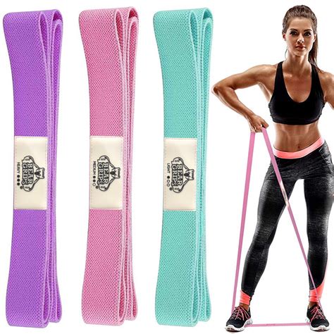 Cloth Resistance Bands Set Of 3 Varying Resistance Levels For Hi