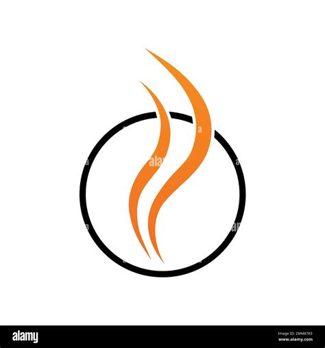 A Vector Illustration Of Heat Wave Symbol Logo Icon In White Background