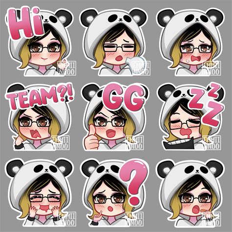 Cute Chibi Emotes Sticker Twitch Discord Artofit