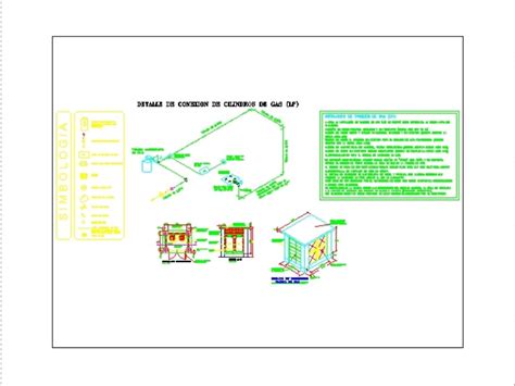 Detalle De Conexion De Cilindros De Gas Lp En Autocad Librer A Cad