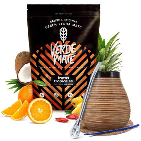 Yerba Mate Verde Mate Green Frutos Tropicales Starter Set G Sets