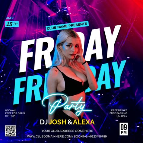 Friday Party Flyer Template Postermywall