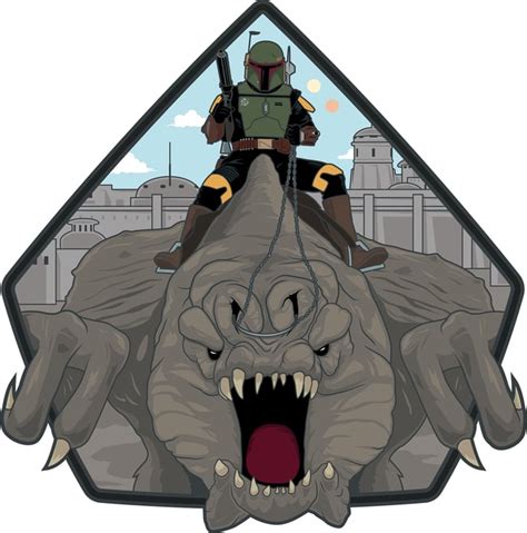 Daimyo Ride Boba Fett Rancor Limited Edition Preorder Hard Enamel Pin