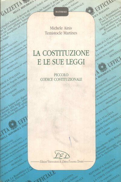 La Costituzione E Le Sue Leggi Libro