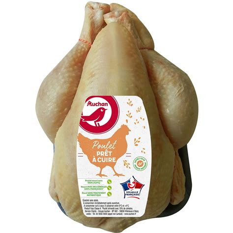 Auchan Poulet Entier Jaune Kg Pas Cher Auchan Fr