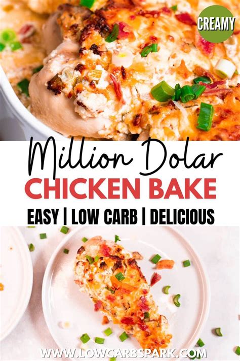 The Most Delicious Million Dollar Chicken Casserole Recipe Low Carb Spark