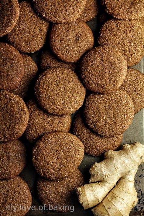 Spicy Ginger Cookies Myloveofbaking