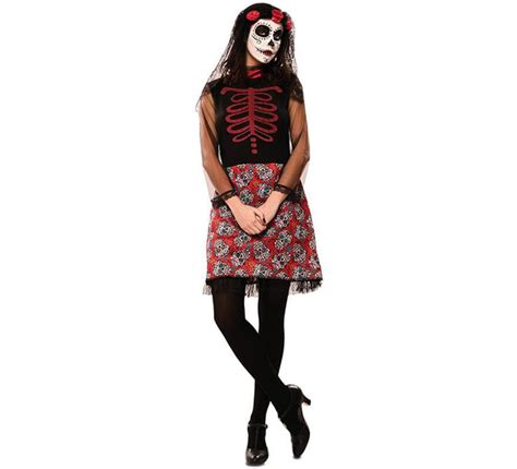 Déguisement de Catrina Rouge pour femme