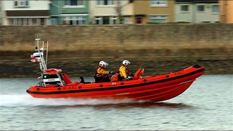 Rnli Volunteers Launch To Rescue Dog Rnli