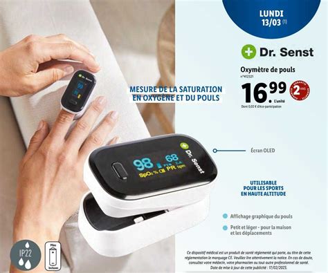 Promo Oxym Tre De Pouls Dr Senst Chez Lidl Icatalogue Fr