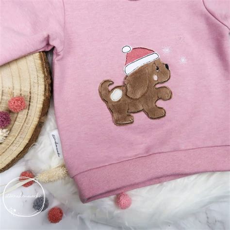 Stickdatei Winter Welpe Onlineshop Marleenas Sternenstickerei