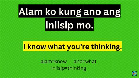 Tagalog English Sentences For Daily Conversation Tagalog English