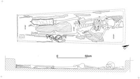 A Female Elite Tomb In A Yellow Silk Cloak From The Pre Mongolian