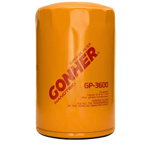 GOHNER Filtro Para Aceite GP 3600 ZALO Distribuidor De Refacciones