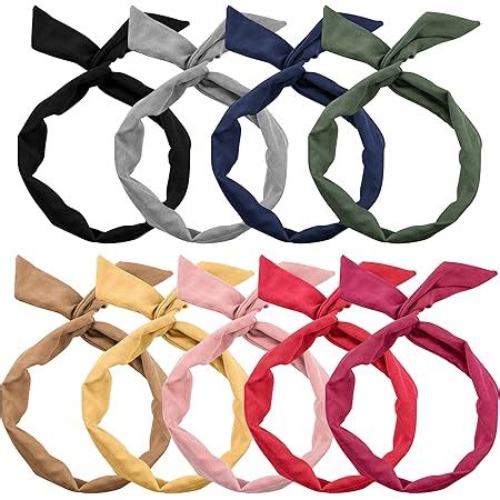 Amazon Carede Twist Bow Wire Headbands Head Wrap Retro Bowknot