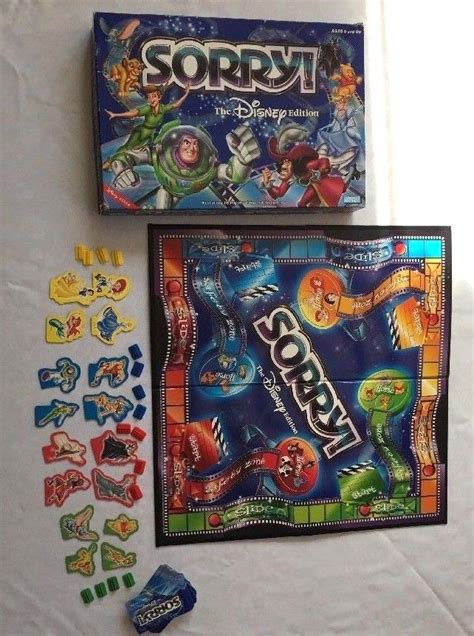 Details About Sorry Walt Disney Edition Board Game Parker Brothers