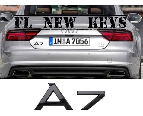 Emblema Cajuela Audi A7 Gloss Black Original Negro Brillante Envío gratis