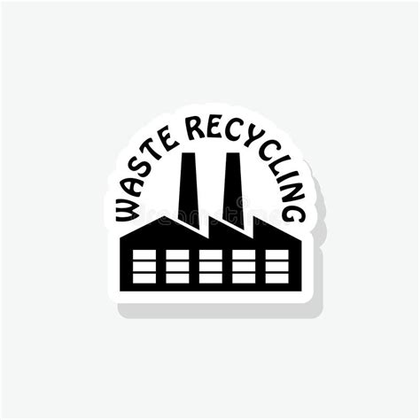 Waste Recycling Sticker Icon Sign For Mobile Concept And Web Design