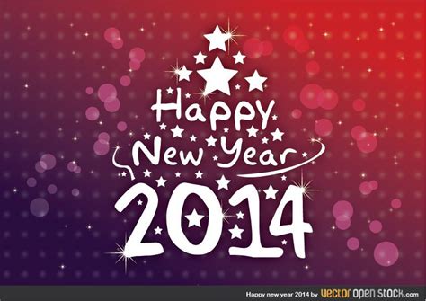 Happy New Year 2014 Vector Download