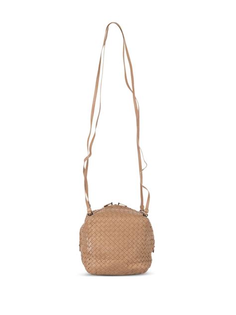 Bottega Veneta Pre Owned Intrecciato Crossbody Bag Farfetch