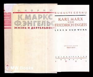 Karl Marx Und Friedrich Engels Leben Und Werk Auguste Cornu