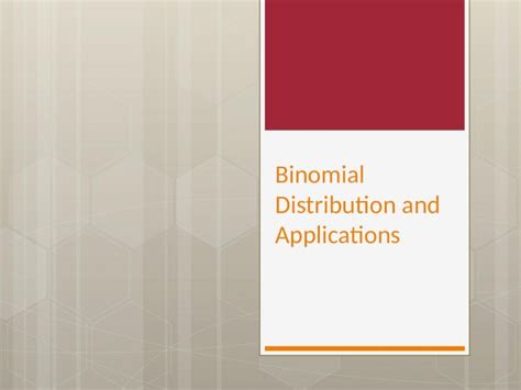 PPTX Normal Distribution Binomial Distribution Poisson Distribution