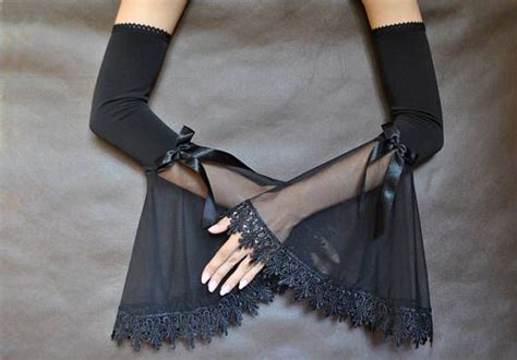 Elegant Gloves Gothic Vampire Costume Victorian Evening Etsy