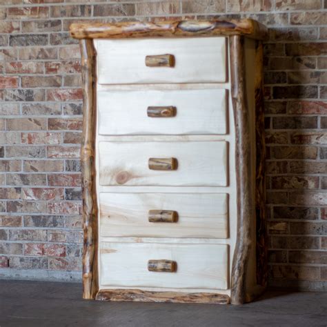 Aspen Log 5 Drawer Chest