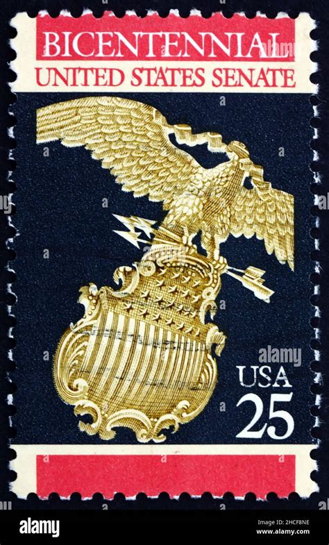 United States Of America Circa A Stamp Printed In The Usa Shows