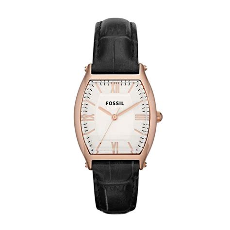 Fossil Wallace Leather Watch Black Leather Watch Fossil Watches