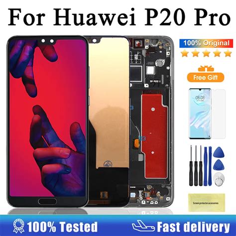 61 Original Original Display Original Para Huawei P20 Pro Display Lcd Tela De Toque Digitador