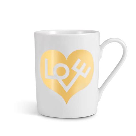 Coffee Mug Gold heart | xcelsior selection online store