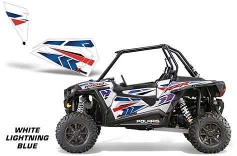 AMR Racing Lower Half Door Graphics Kit for Polaris RZR2 1000,900s,900xc 2 Door, 1000xp, 2013 ...