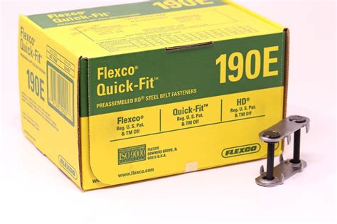 Flexco 190E Box Of 25 Quick Fit Tm Bolt Solid Steel Plate Fastener