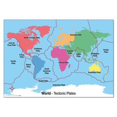 Tectonic Plates World Map | Wildgoose Education